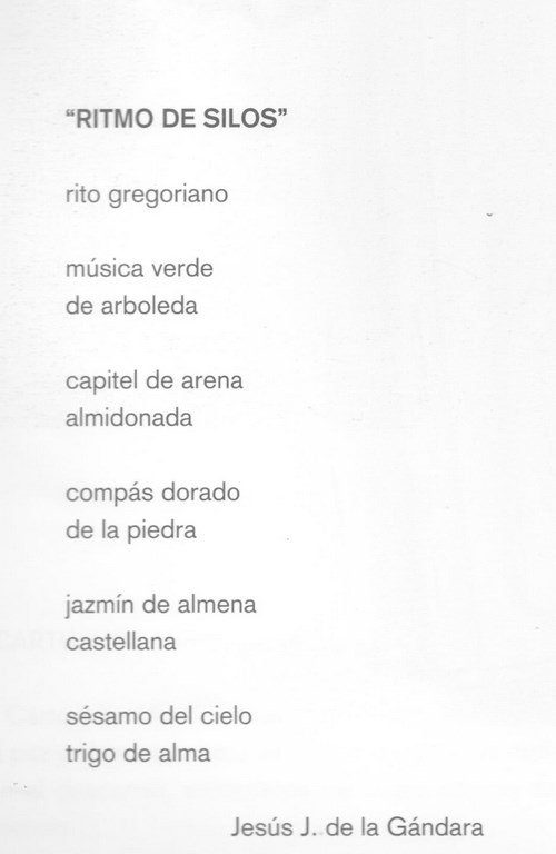 "RITMO DE SILOS"- Jesus J. de la Gándara